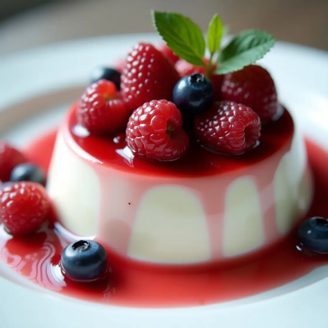 Panna Cotta Fruits Rouges